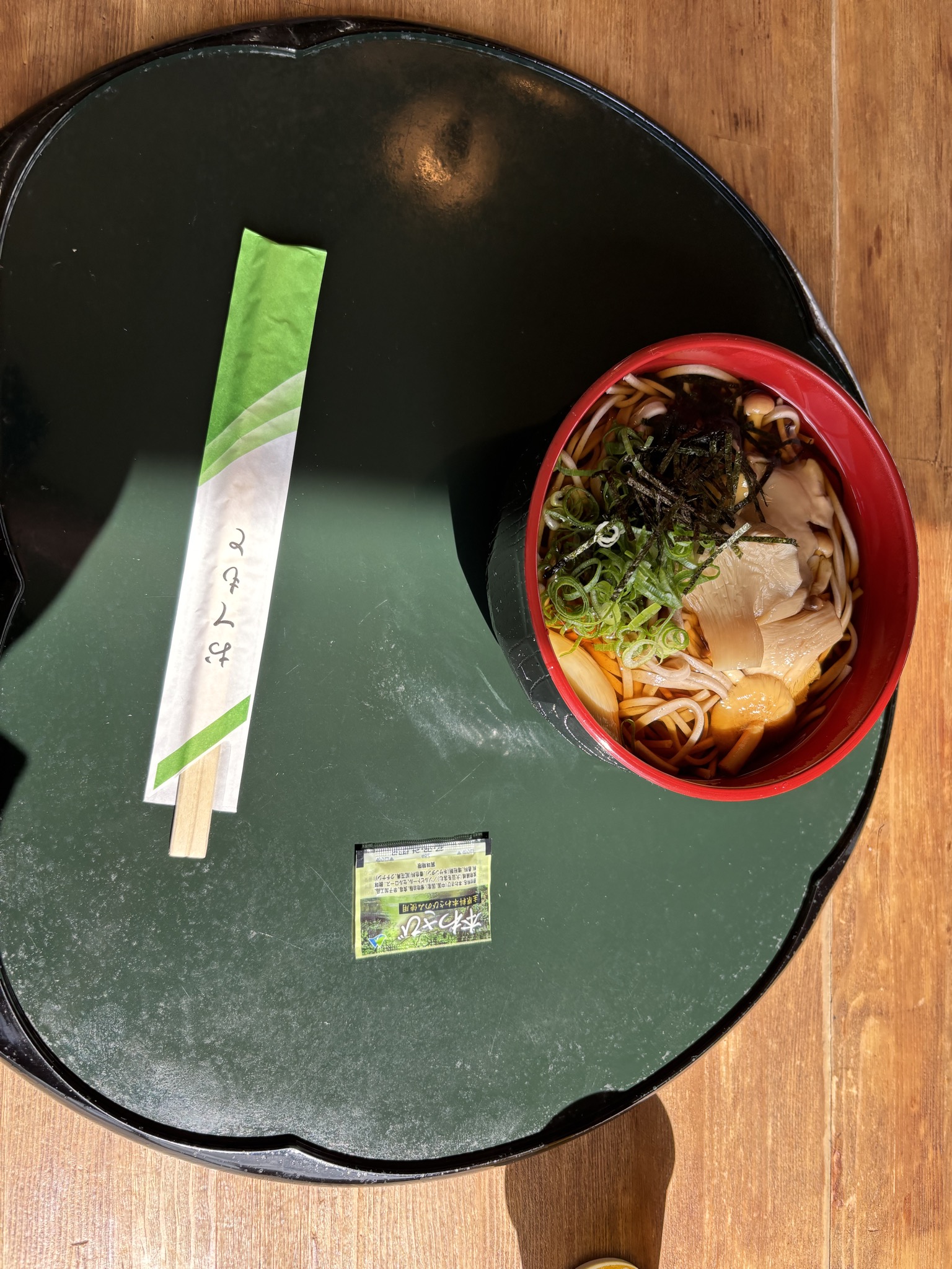 霧ヶ峰で食べたきのこそば
